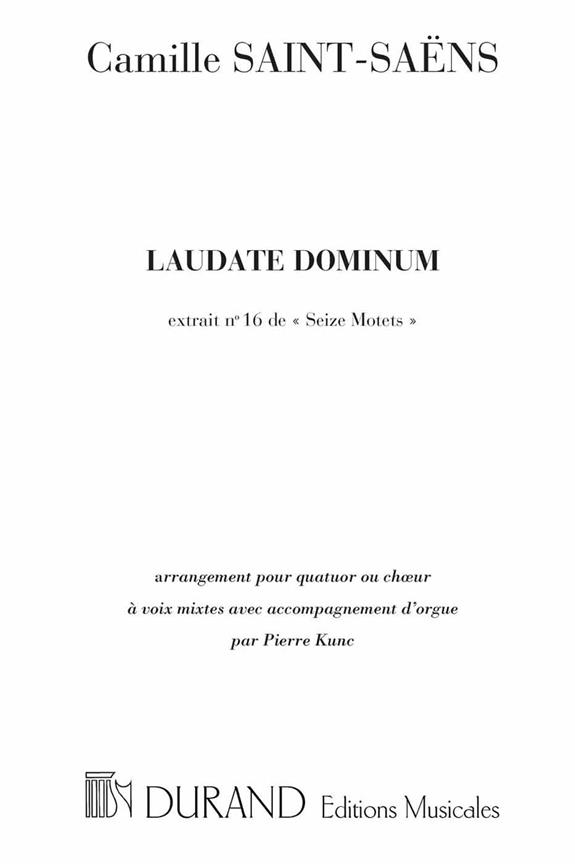 Seize Motets N. 16: Laudate Dominum